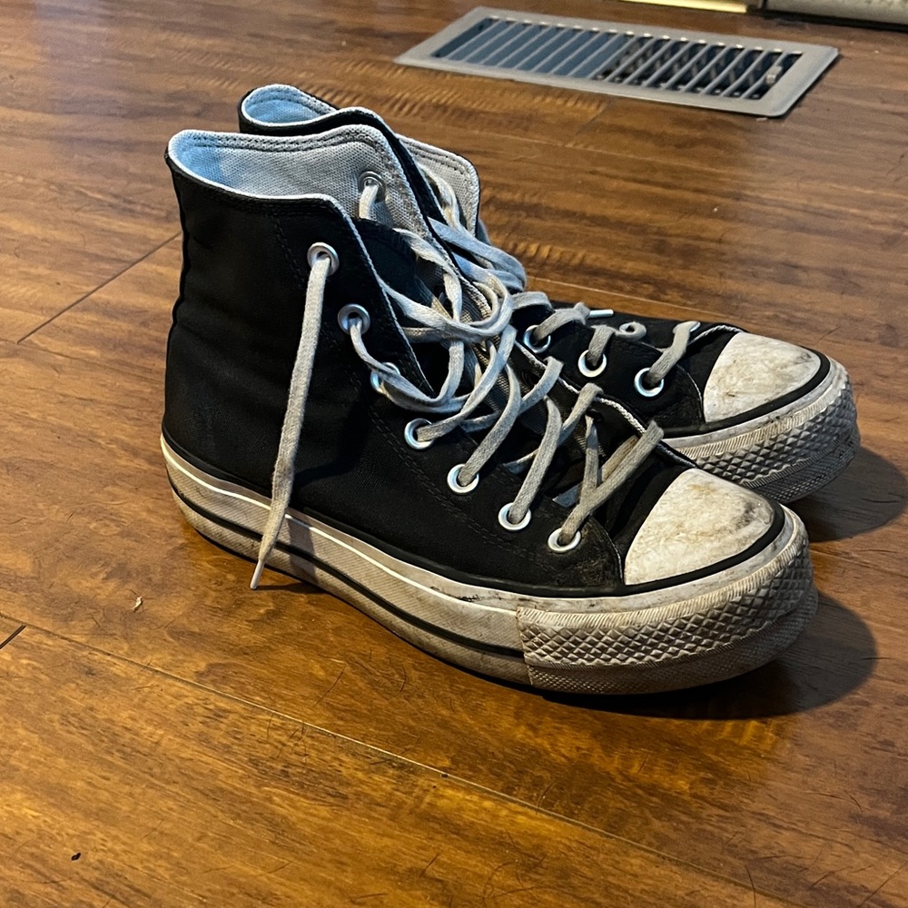 Black High-Top Sneakers